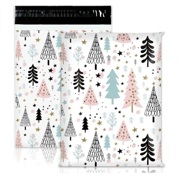 Christmas Tree 20 Poly Mailers 10 x 13 multi color - Picture 1 of 4
